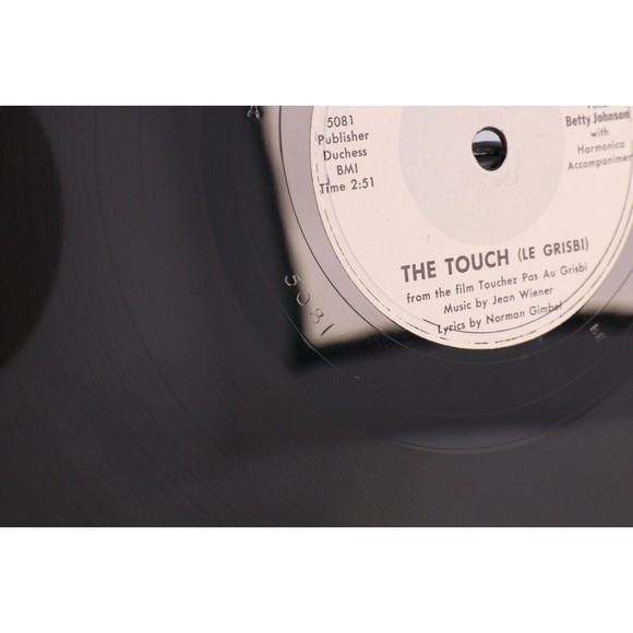 Dave McRae, Sy Oliver, Betty Johnson – The Touch 10" 78rpm Record New-Disc 10012 - Picture 12 of 16